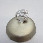 18 carati Oro bianco - Anello Diamante 1.12ct