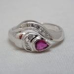 Anello rubino e diamanti