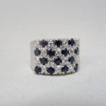 Anello Pave di zaffiri 1.12 ct